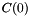 $ C(0) $