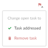 Image of Drop-down Menu for Open Tasks