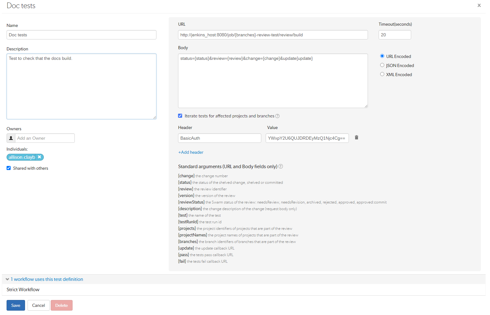 Test Settings Test Settings image