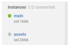 Image of sidebar showing P4 Server instances and connection status