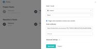 Add new Slack hook