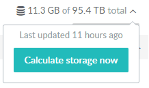 Calculate storage now button Image of the Calculate storage now button