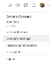 Avatar dropdown