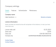 License information