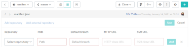 Image of Add a repository to the manifest file