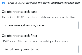 LDAP collaborators