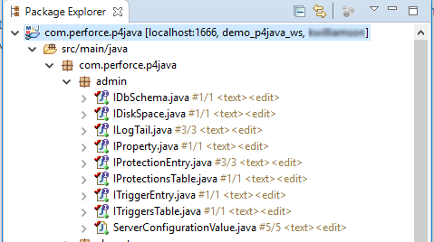 Image of files opened for edit