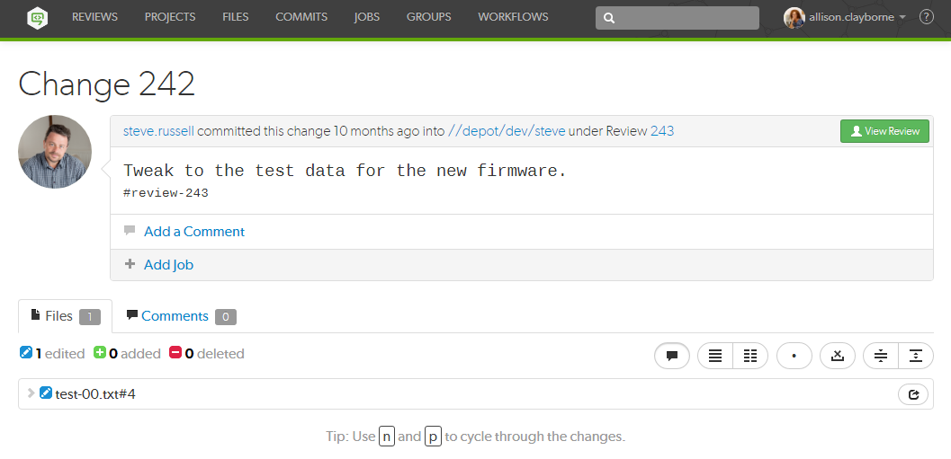 Example Change in Swarm