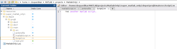 Image of MATLAB depot files