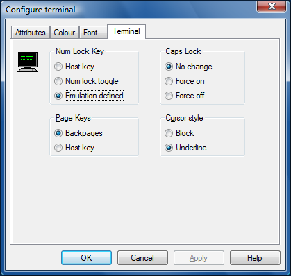 Configuring the Terminal