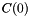 $ C(0) $