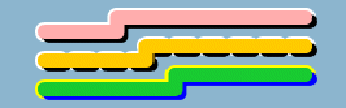 Figure
showing three link with different fill color and border properties.
The links are vertically aligned. All have a a double bend and rounded
ends. The top link has a pink fill color with a solid white border
on its top edge, and a solid black border on its bottom edge, the
middle link has an orange fill color with a white dashed-line border
at its top edge and a black dashed-line border at its bottom edge.
The bottom link has a green fill color with a solid yellow border
at its top edge and a solid blue border at its bottom edge.