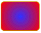 Round
rectangle with a radial gradient from a blue fill color at the center
 to a red fill color on the periphery.