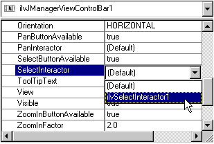 Setting
the selection interactor
