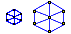 Shows
the graph layout bean representing a circular (ring or star) topology.