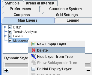 Delete
all orthodromy measures menu item