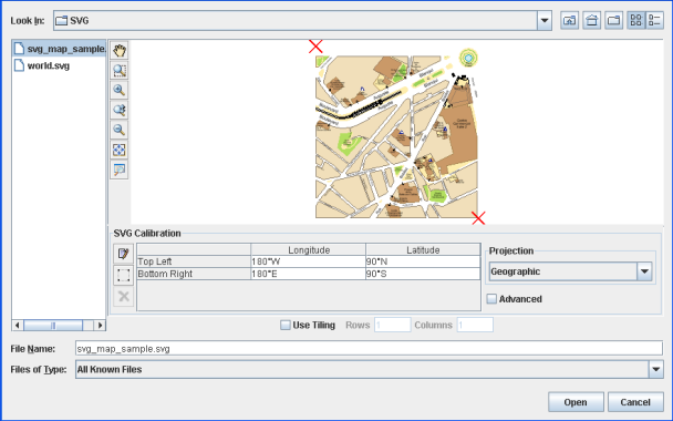 Select
Data Sources pane for an SVG file