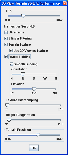 Change
Terrain Style and Performance window