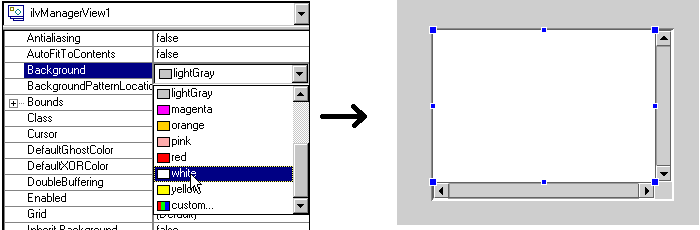 Setting
the Background property