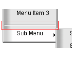 Menu Separator Auxiliary Component