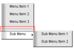 Menu Separator Auxiliary Component